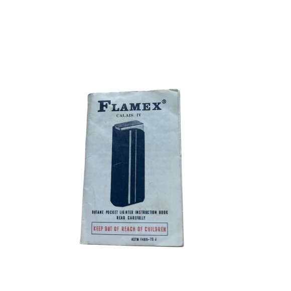 Flamex Calais IV Piezo Electronic Lighter In Box With Instruction Manual - Picture 5 of 6